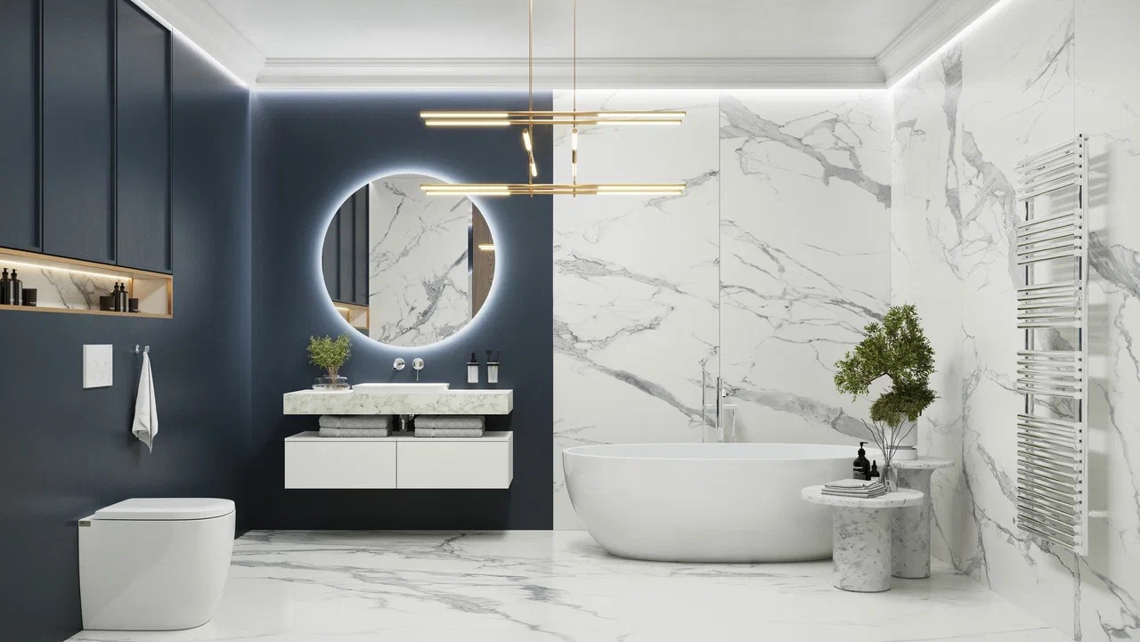 Столешница Velvex Unit 100, белый мрамор (st.UNI.100-630) Столешница Velvex Unit 100, белый мрамор (st.UNI.100-630) - фото 6