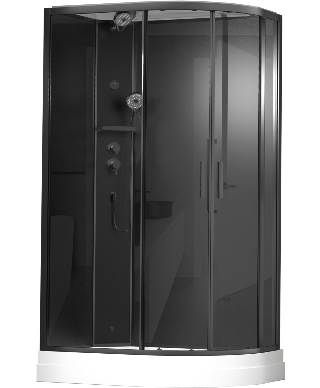 Душевая кабина Timo Premium ILMA Black 120*80*222 (ILMA902LB) - фото 1