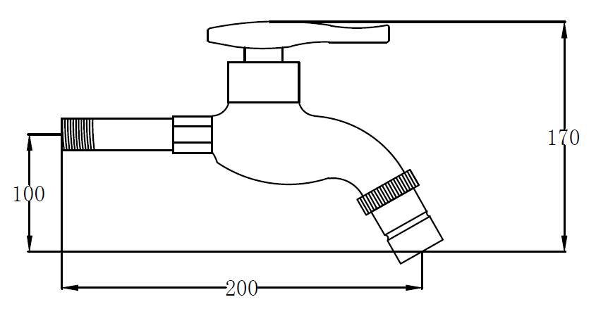 Смеситель РМС водоразборный для одной воды (SL79-270) - фото 2