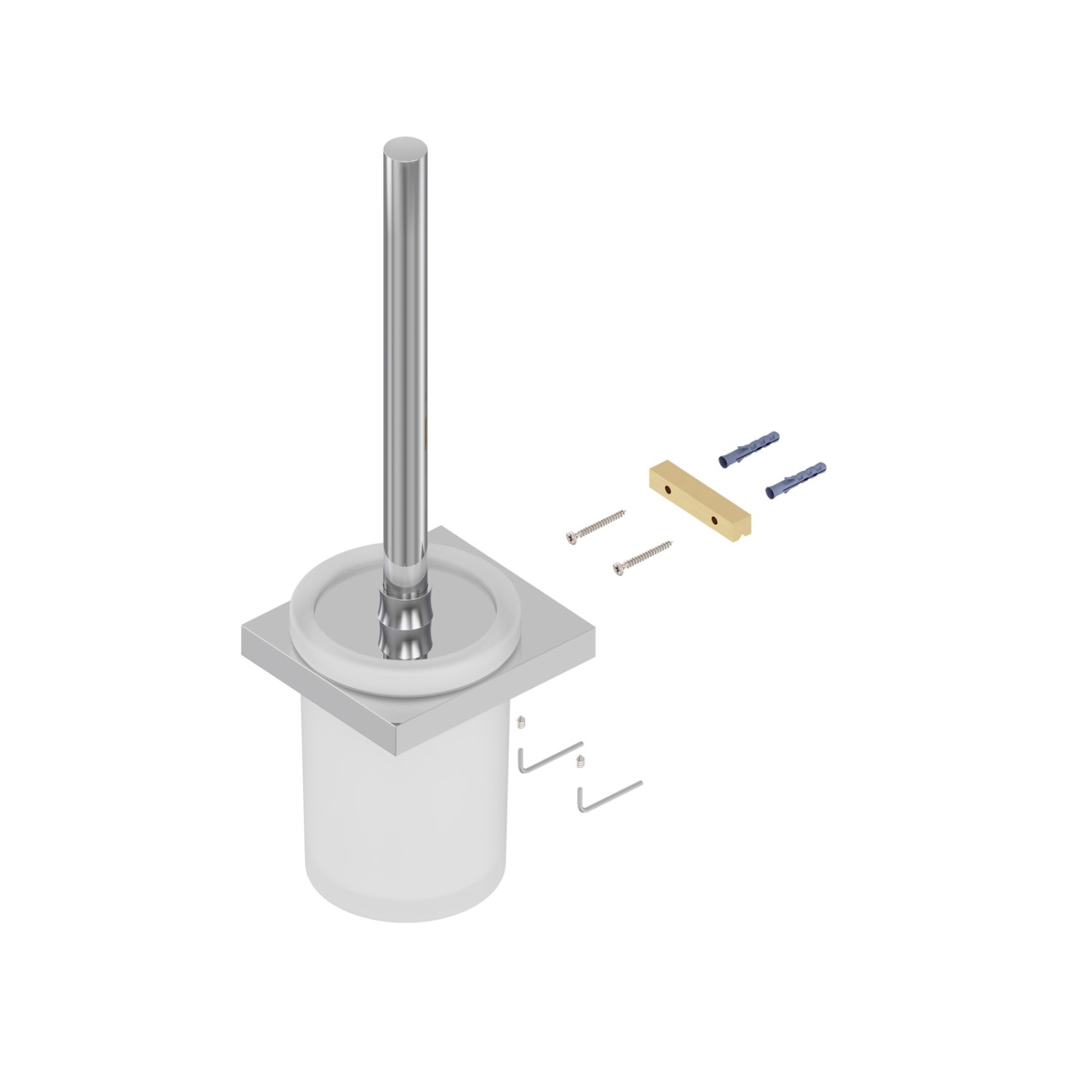 Щетка для туалета Timo Petruma никель (15261/13) - фото 2