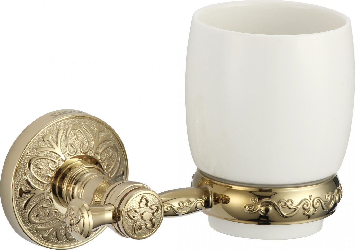 Стакан керамический с настенным держателем Savol 58b (S-005858B) - фото 1