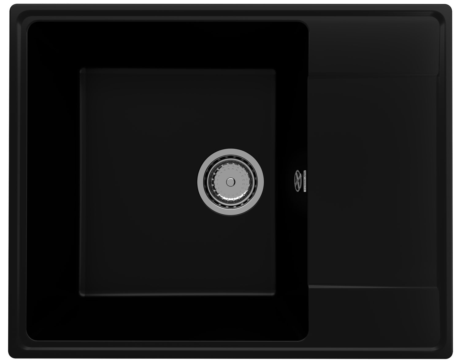 Мойка ULGRAN Quartz уголь (Prima 605-07) - фото 1