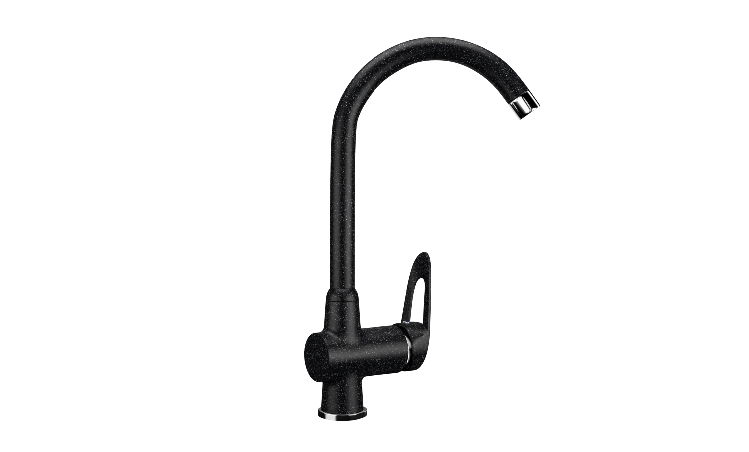 Смеситель для кухни ULGRAN Classic черный (U-006-308) - фото 1