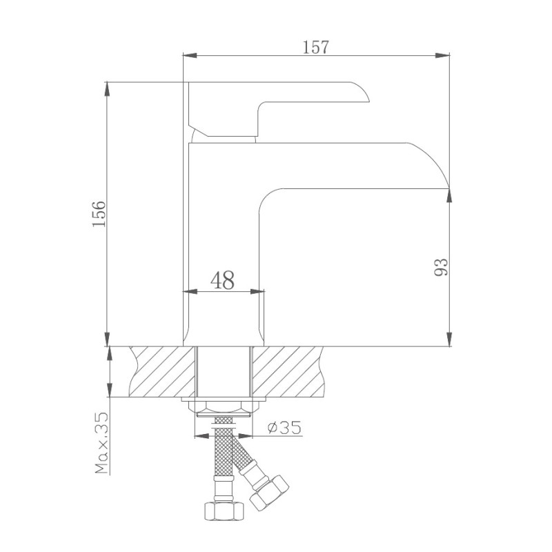 Смеситель для раковины с гигиеническим душем Haiba (HB12805-8) - фото 2