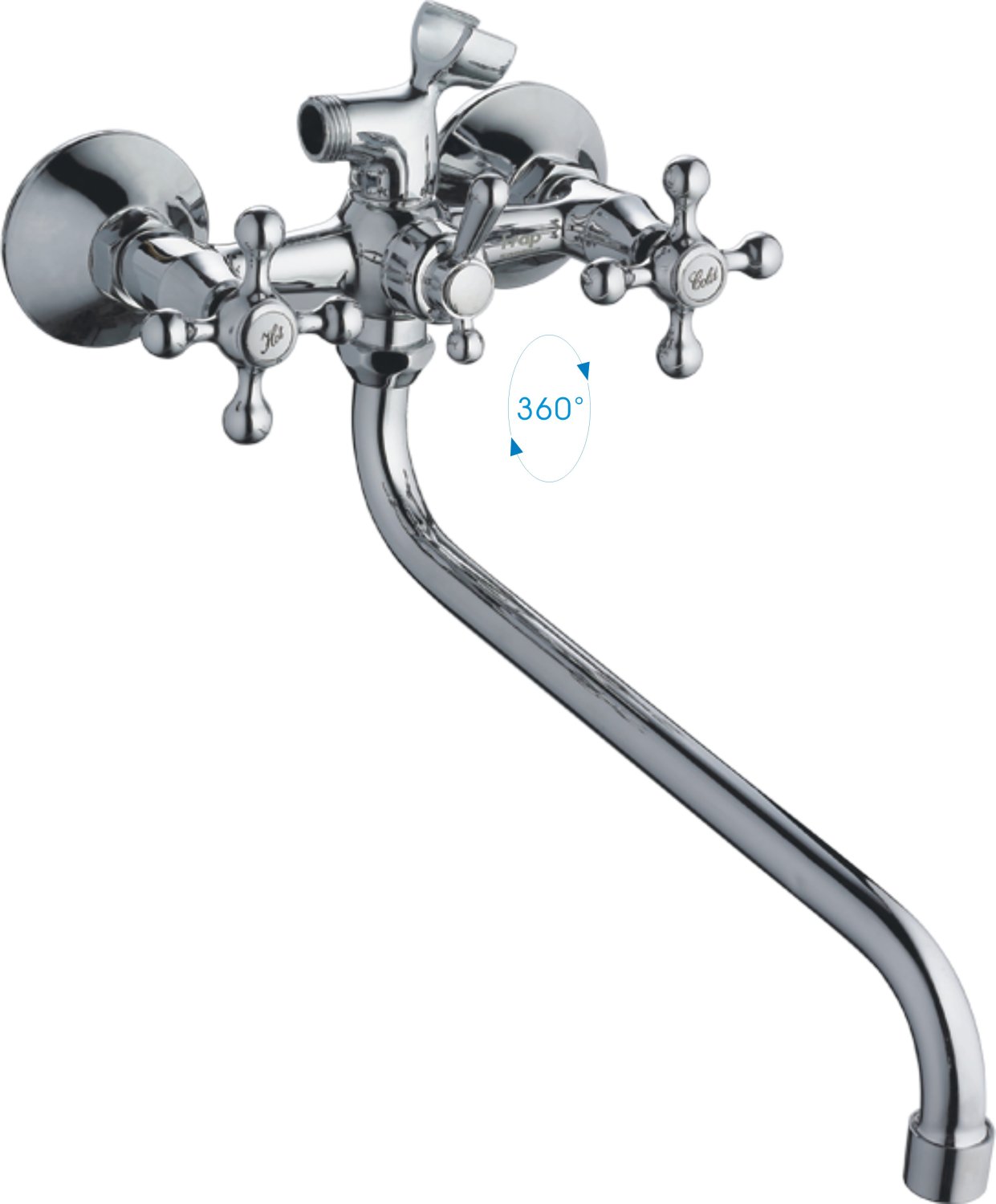 Смеситель для ванны Cron хром (CN2208) - фото 1