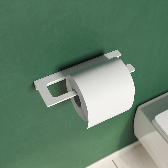 Держатель для туалетной бумаги IDDIS Slide без крышки, сплав металлов, белый матовый (SLIWT00i4) - фото 2