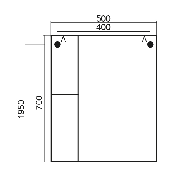 Зеркало-шкаф MIXLINE Стандарт-50 (525514) Зеркало-шкаф MIXLINE Стандарт-50 (525514)