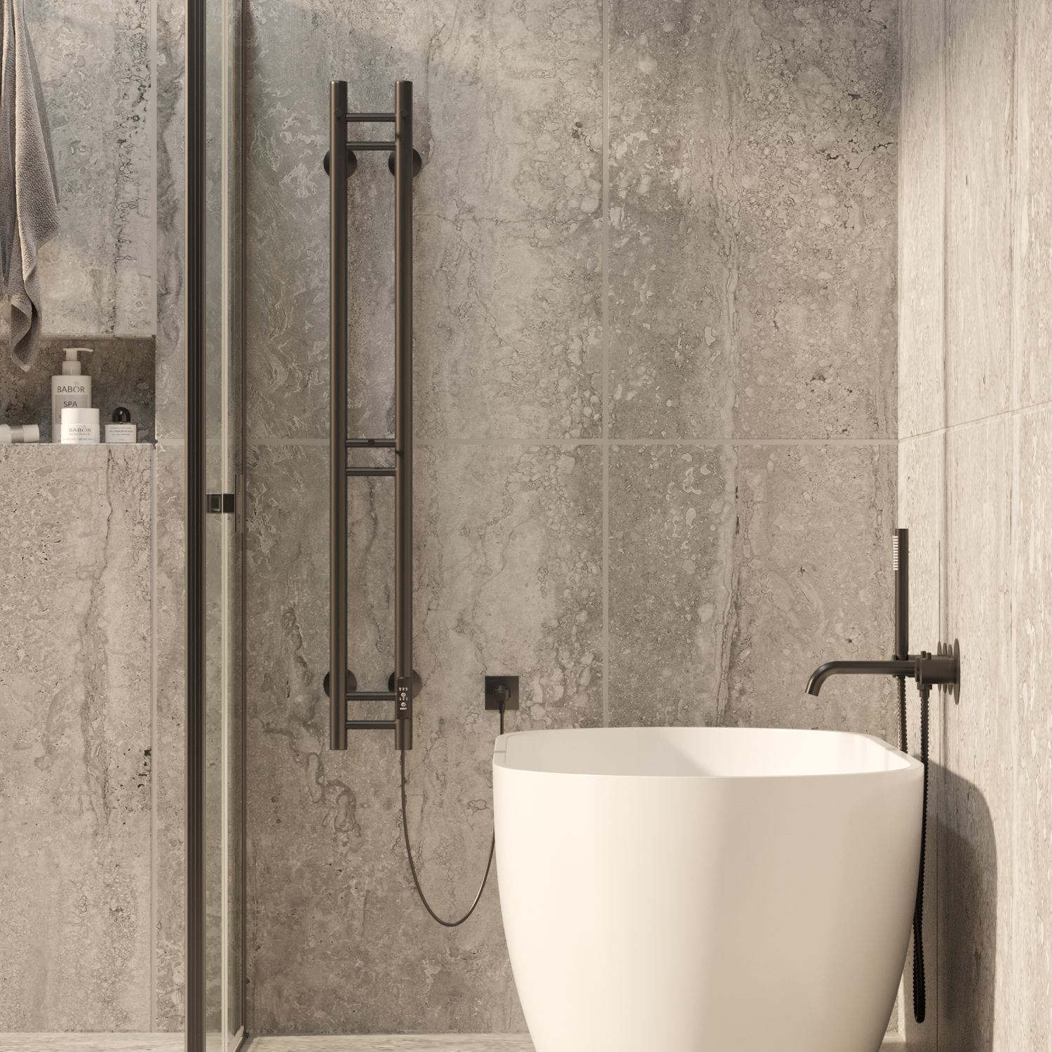 Полотенцесушитель MIXLINE MOON BLACK 120/10 (таймер,103 Вт) электрический ЧЕРНЫЙ (556251) Полотенцесушитель MIXLINE MOON BLACK 120/10 (таймер,103 Вт) электрический ЧЕРНЫЙ (556251) - фото 4