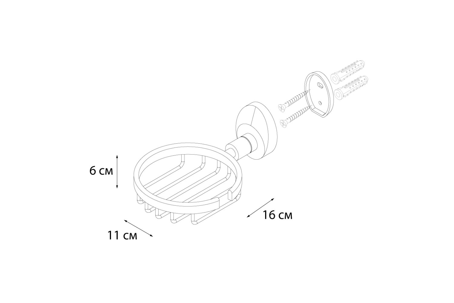 Мыльница FIXSEN Europa решетка (FX-21809) - фото 4