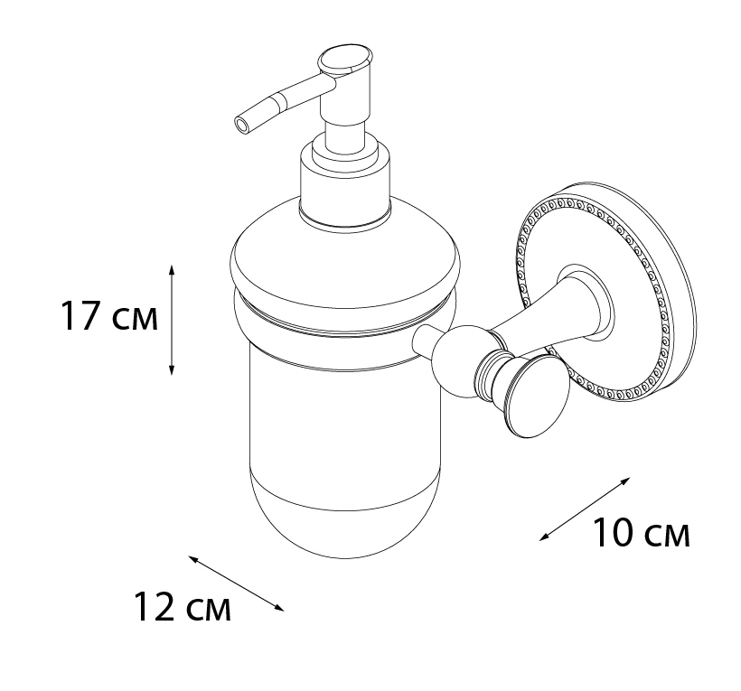 Дозатор для жидкого мыла FIXSEN ADELE (FX-55012) - фото 4