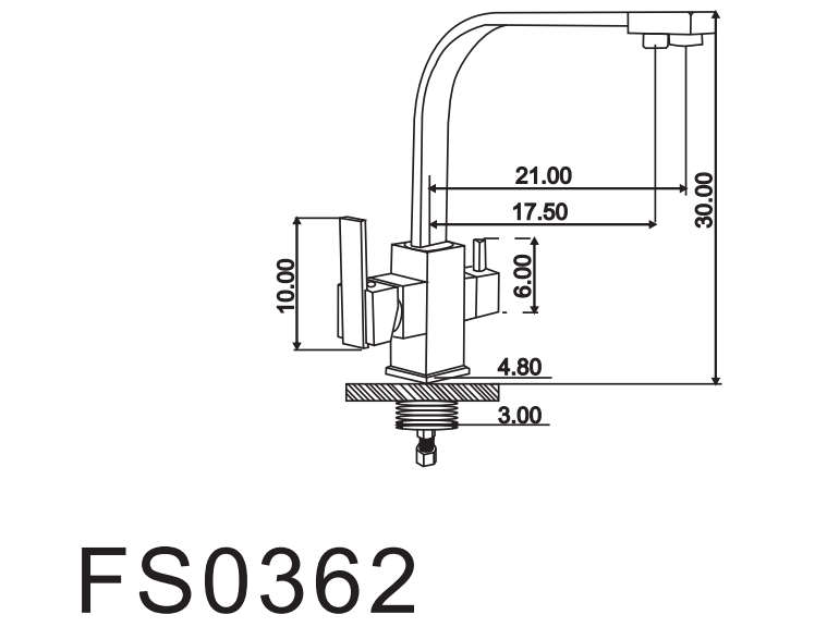 Смеситель для кухонной мойки Fmark под фильтр питьевой воды (FS0362) - фото 2