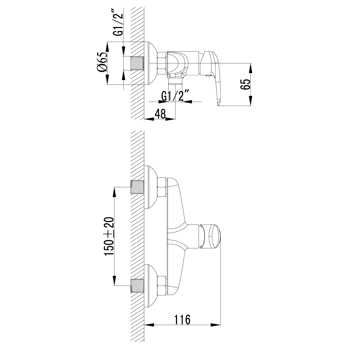 Смеситель гигиенический душ Lemark Pramen (LM3318C) - фото 2