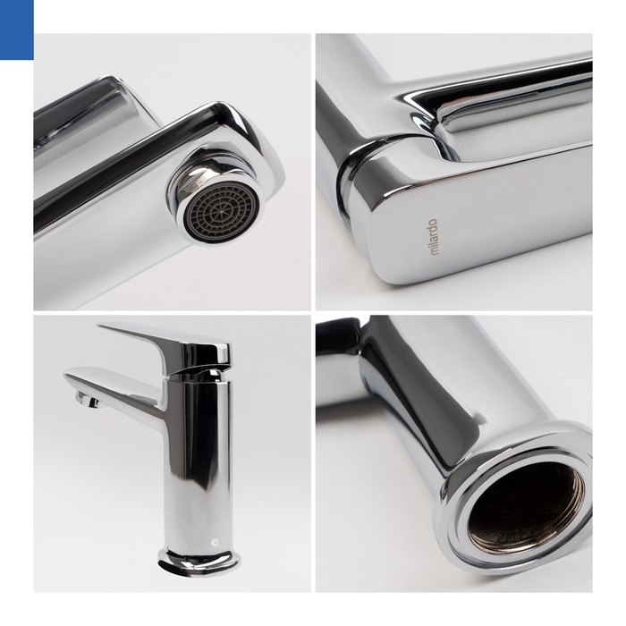 Cмеситель для умывальника Milardo Макс (Maks) хром глянцевый (MAKSB00M01) - фото 4