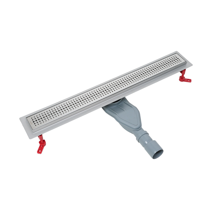 Лоток душевой, сифон 360, комбинированный затвор, перфорированная решетка, 700мм, хром, IDDIS, 975B7SB20DZ - фото 1