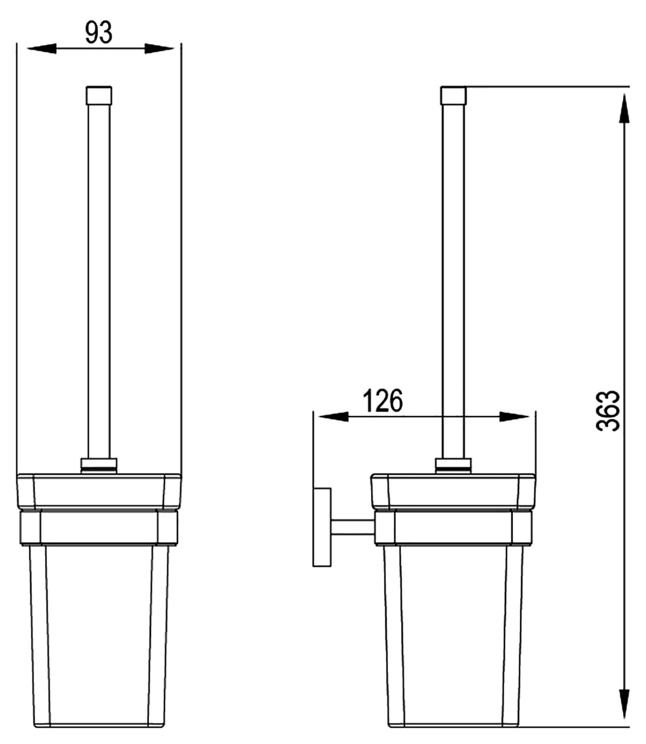 Ершик для туалета Timo Selene (10061/00) - фото 2