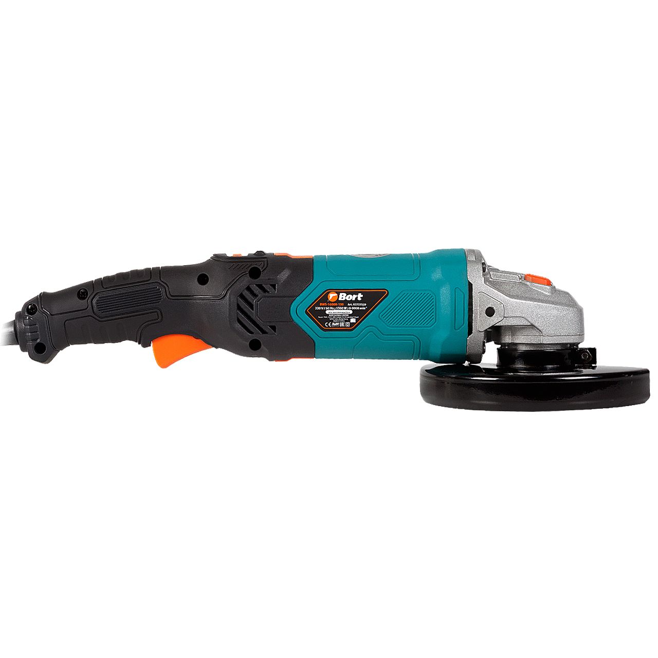 Машина шлифовальная угловая Bort BWS-1600R-150 (93727529) Машина шлифовальная угловая Bort BWS-1600R-150 (93727529) - фото 4