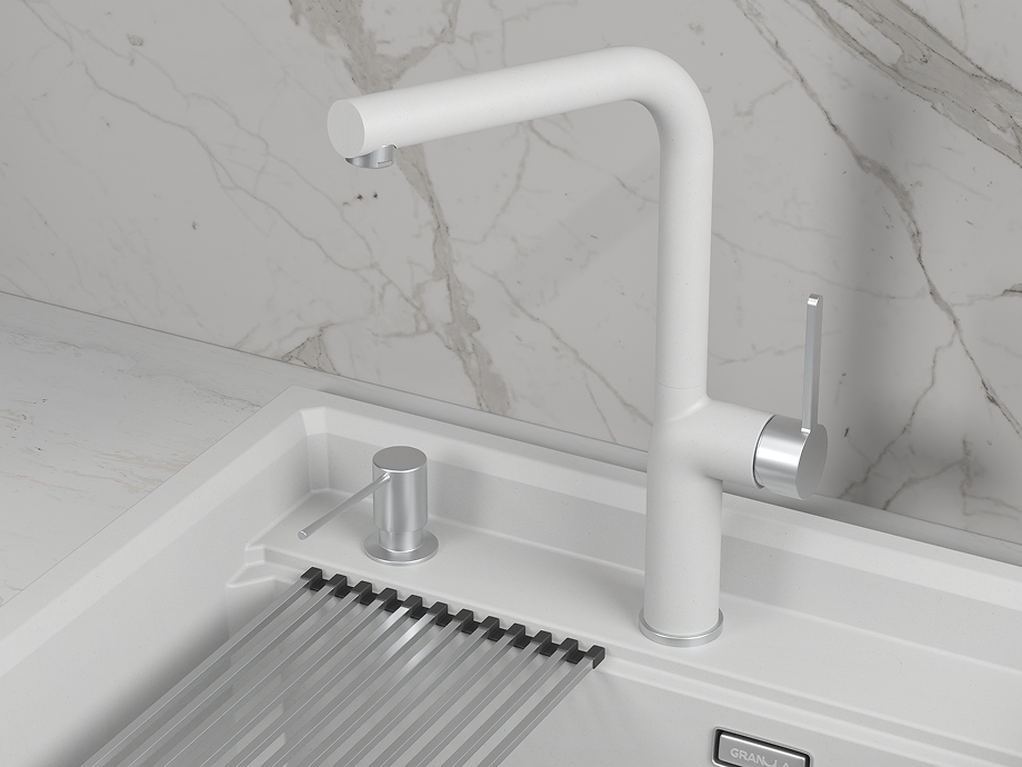Смеситель для кухни GRANULA (9502, АРКТИК (БЕЛЫЙ)) - фото 2