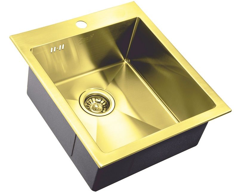 Мойка кухонная ZORG Inox PVD (SZR-4551 BRONZE) Мойка кухонная ZORG Inox PVD (SZR-4551 BRONZE) - фото 1