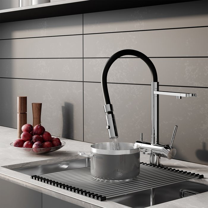 Смеситель для кухни IDDIS с фильтром и гибким изливом, хром, Ace,(ACESBFFi05) - фото 2