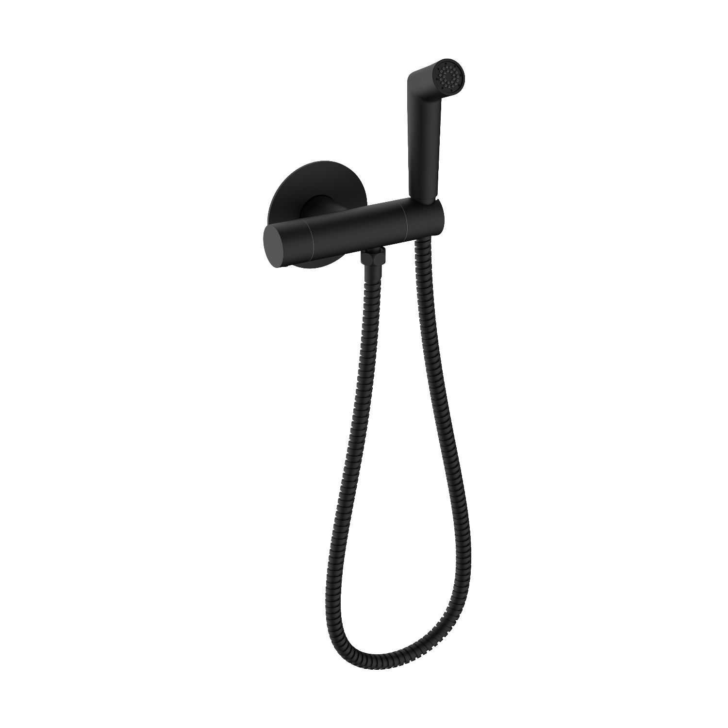 Смеситель Raglo с гигиеническим душем встраиваемый с термостатом, черный (R23.56.06)