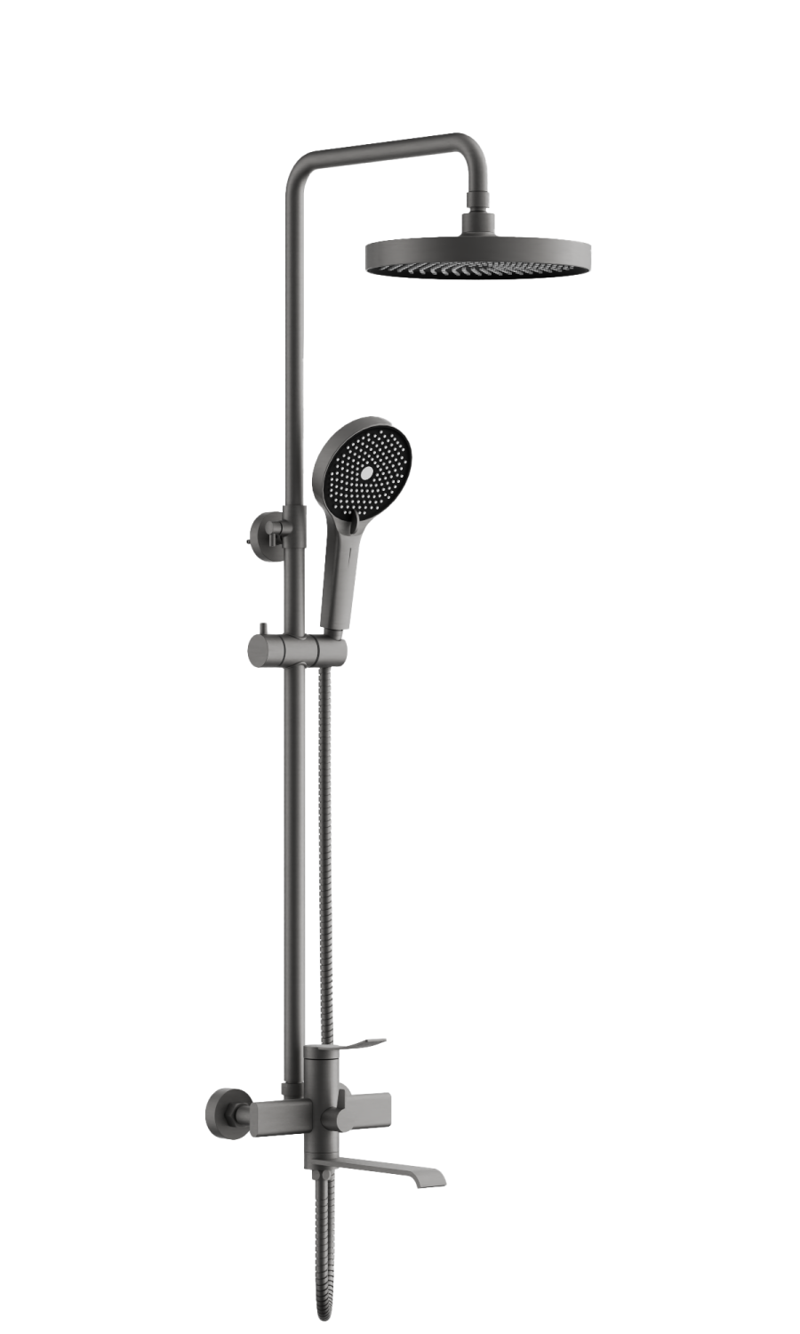 Душевая система BELZ оружейная сталь (B24812-3) - фото 1