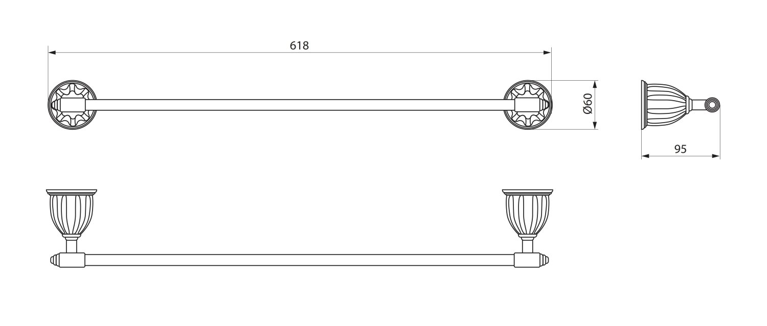 Полотенцедержатель  RUSH Socotra (ST12531) - фото 3