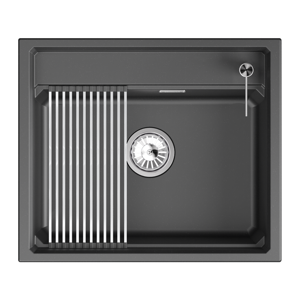 Кухонная мойка GRANULA кварц (6003i, ШВАРЦ) - фото 1