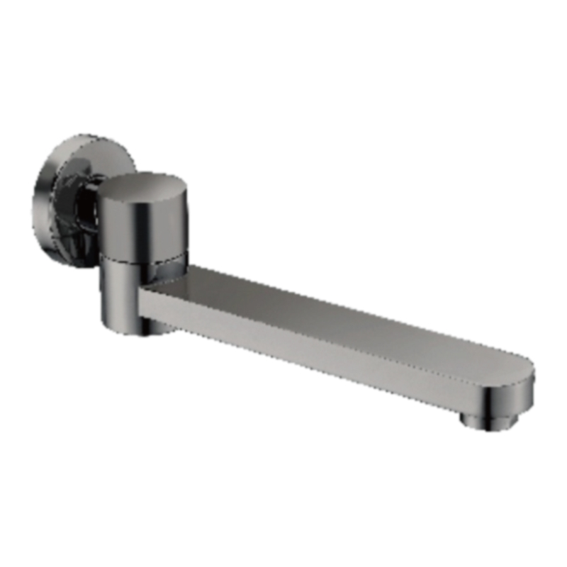 Излив поворотный встраиваемый Raglo для ванны и душа 23см латунь, графит (R473.72.09)