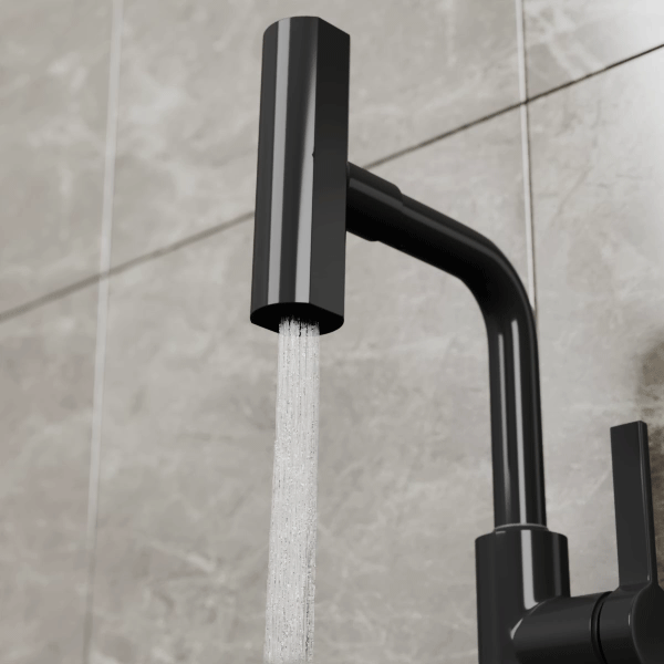 Смеситель для кухни с поворотной лейкой RUSH Tinos (TI3732-17Black) - фото 3