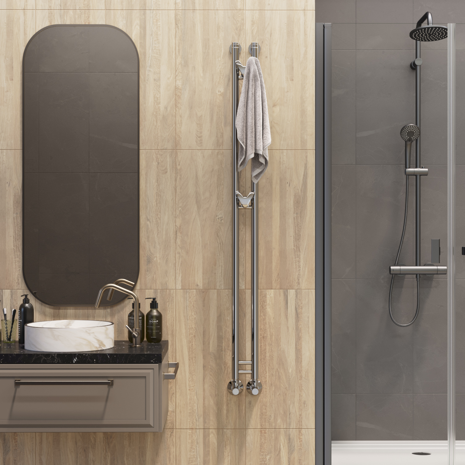 Полотенцесушитель MIXLINE водяной STAR 1 150/7,5 (1/2" ВР,вентиль угловой 3/4"х1/2" вн-нар) (556254) Полотенцесушитель MIXLINE водяной STAR 1 150/7,5 (1/2" ВР,вентиль угловой 3/4"х1/2" вн-нар) (556254) - фото 4