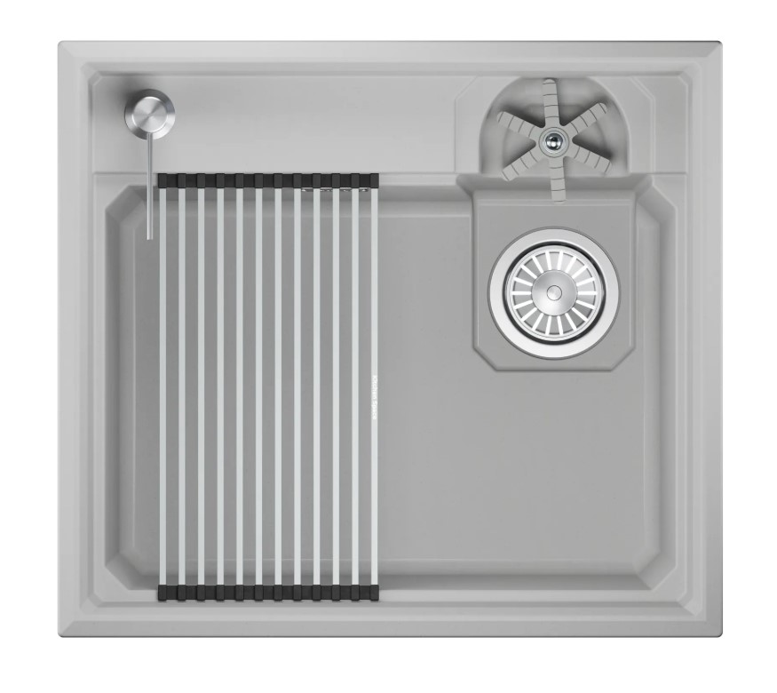Кухонная мойка GRANULA KITCHEN SPACE RINZER кварц (5807R, АРКТИК) - фото 1