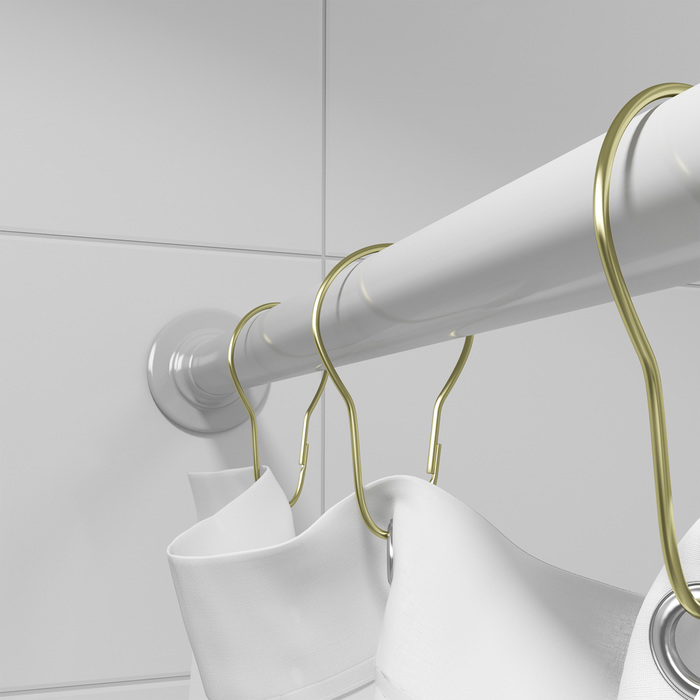 Набор колец  для шторы в ванную комнату Iddis, золото (RINMG00i15) - фото 3