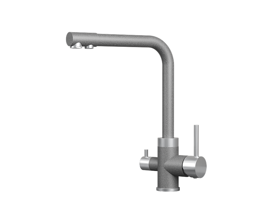 Смеситель для кухни GRANULA (5015, ГРАФИТ) - фото 1