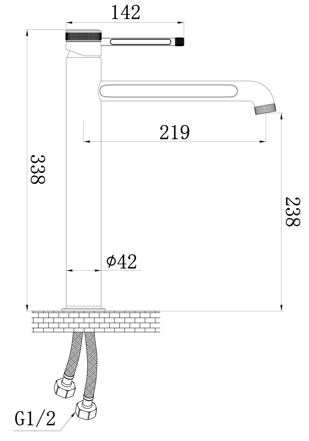 Смеситель для раковины Savol (S-AF1611A) - фото 2