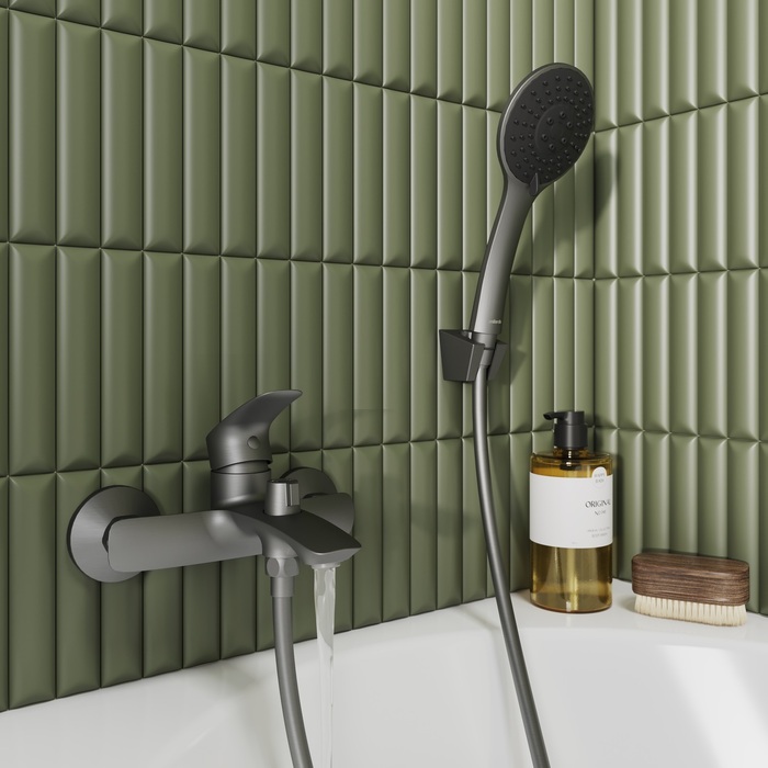 Смеситель для ванны, графит, Rora, Milardo, RORGM00M02 - фото 3