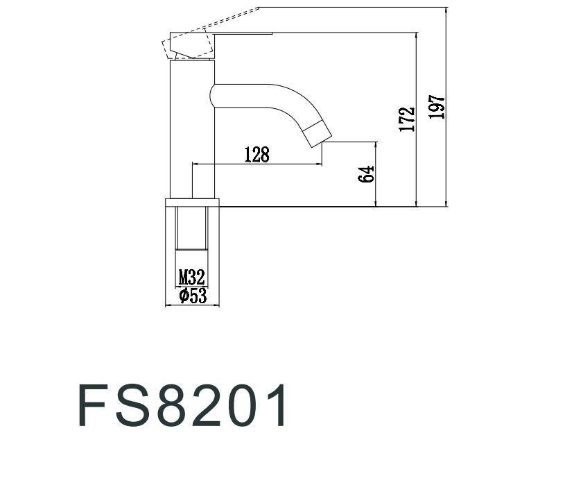 Смеситель для умывальника Fmark (FS8201A) - фото 2