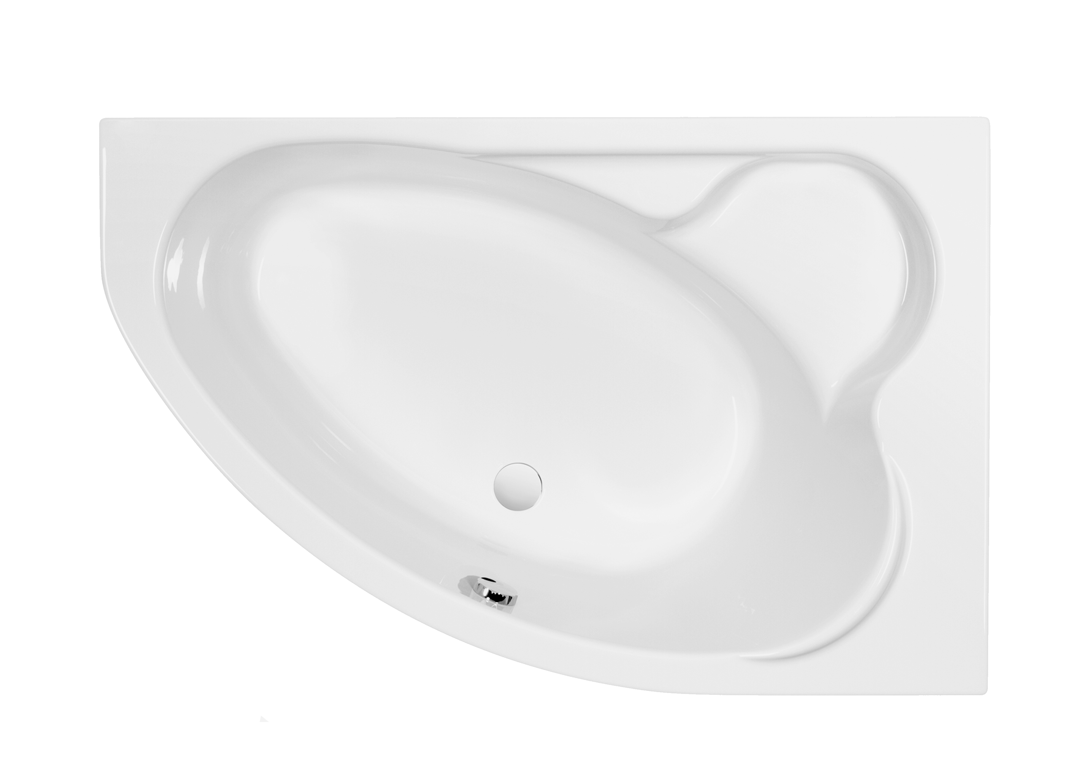 Ванна Cersanit асимметричная KALIOPE 153x100 правая (63442) Ванна Cersanit асимметричная KALIOPE 153x100 правая (63442) - фото 1