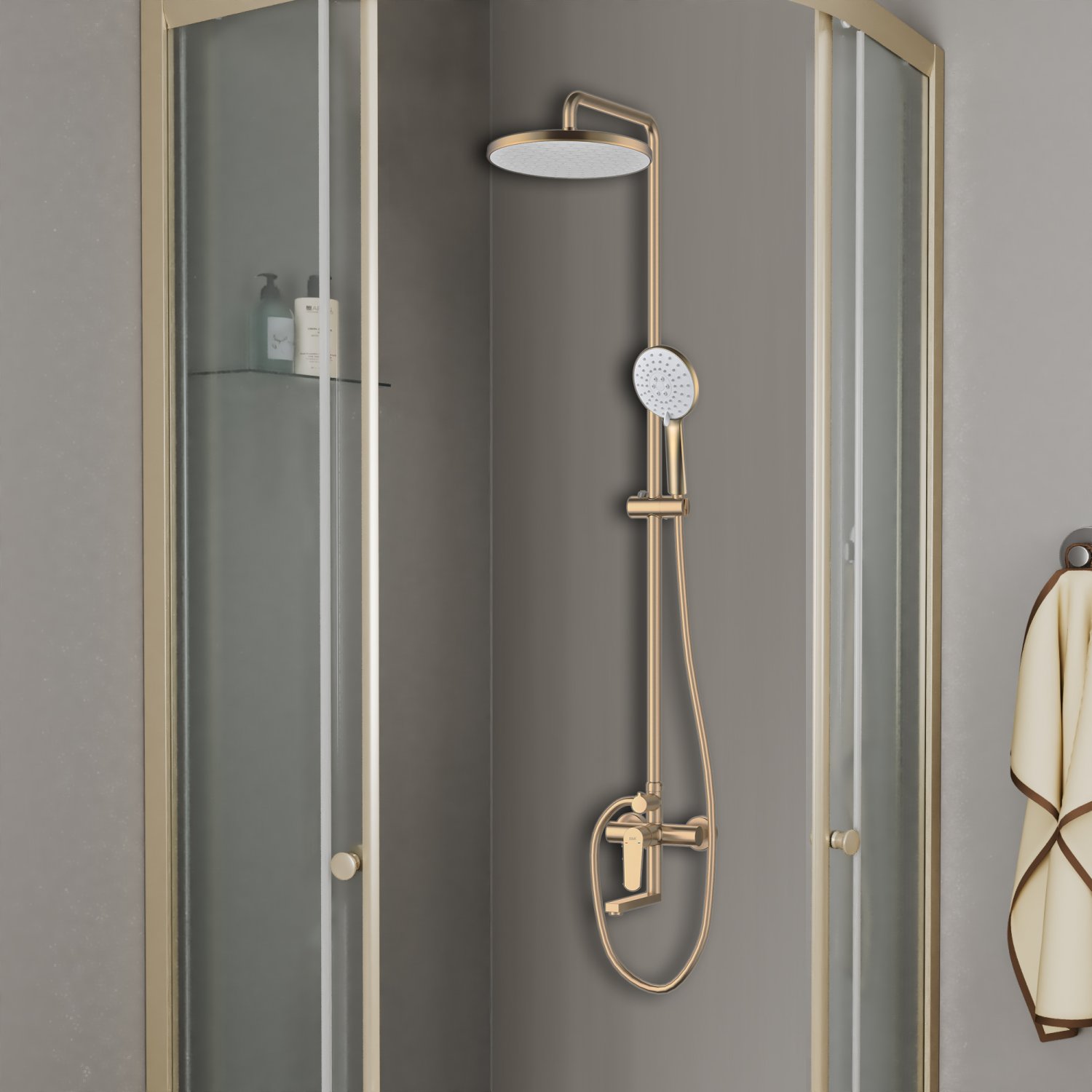 Душевая система D&K Bayern.München матовое золото (DA1563707B18) - фото 2