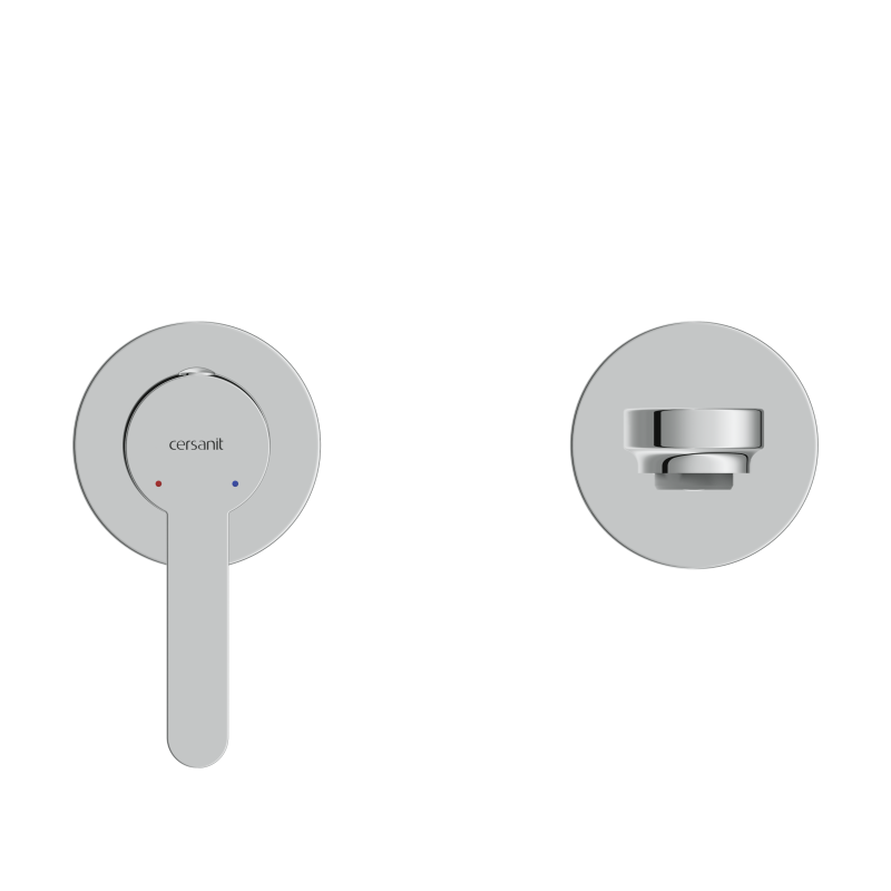 Смеситель для раковины CERSANIT OLIVA встраиваемый однорычажный хром (68975) - фото 7