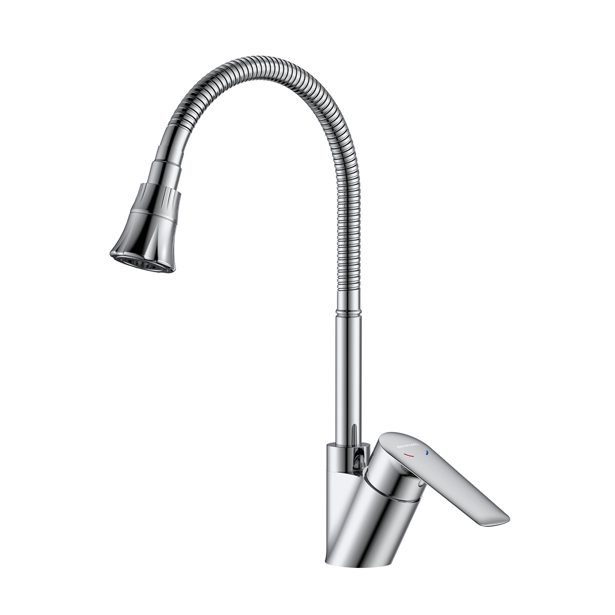 Смеситель DECOROOM DR27 для кухни с гибким поворотным изливом (DR27024) - фото 1
