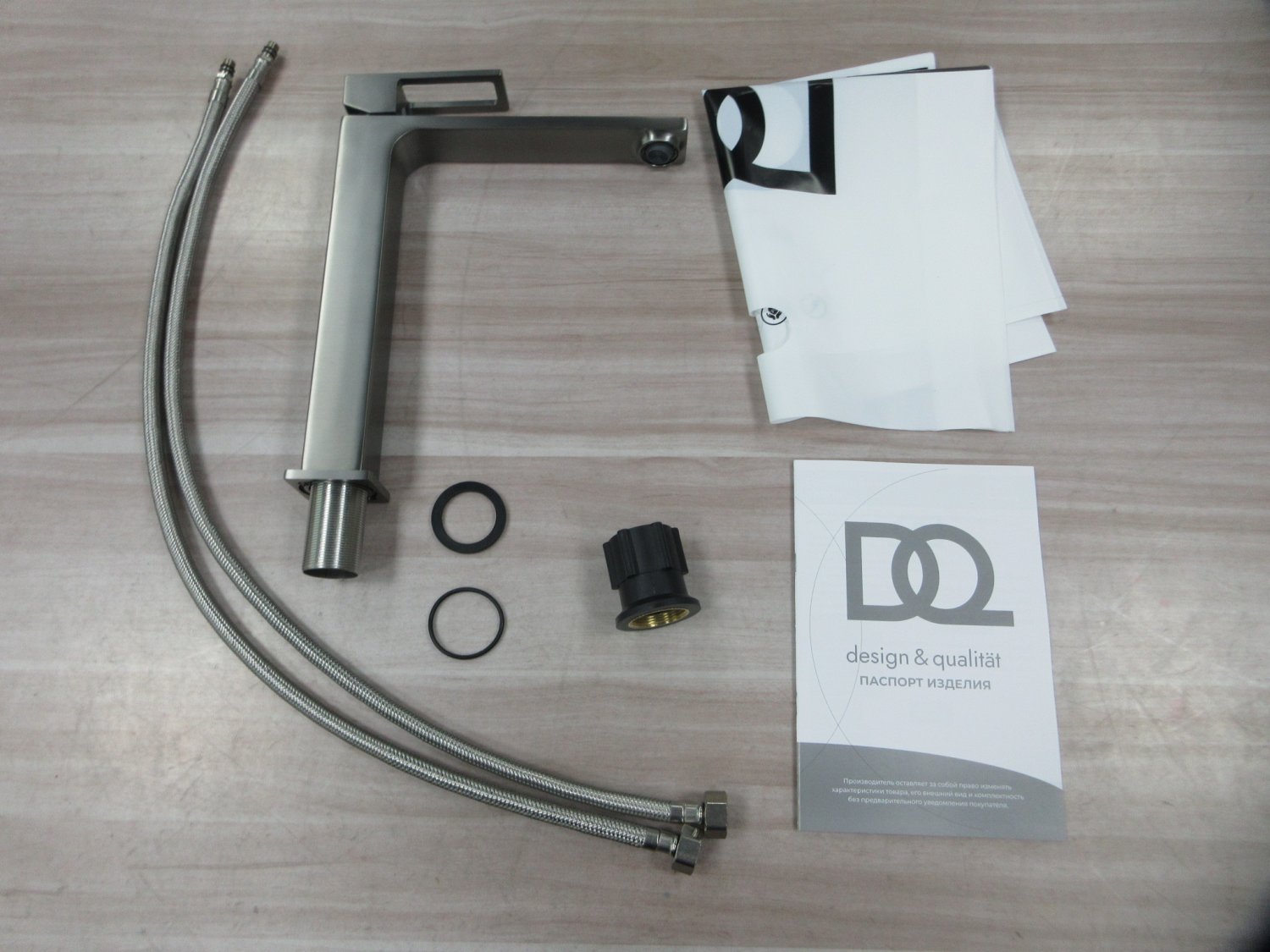 Смеситель для раковины высокий DQ Dortmund графит (DA1712006) - фото 4