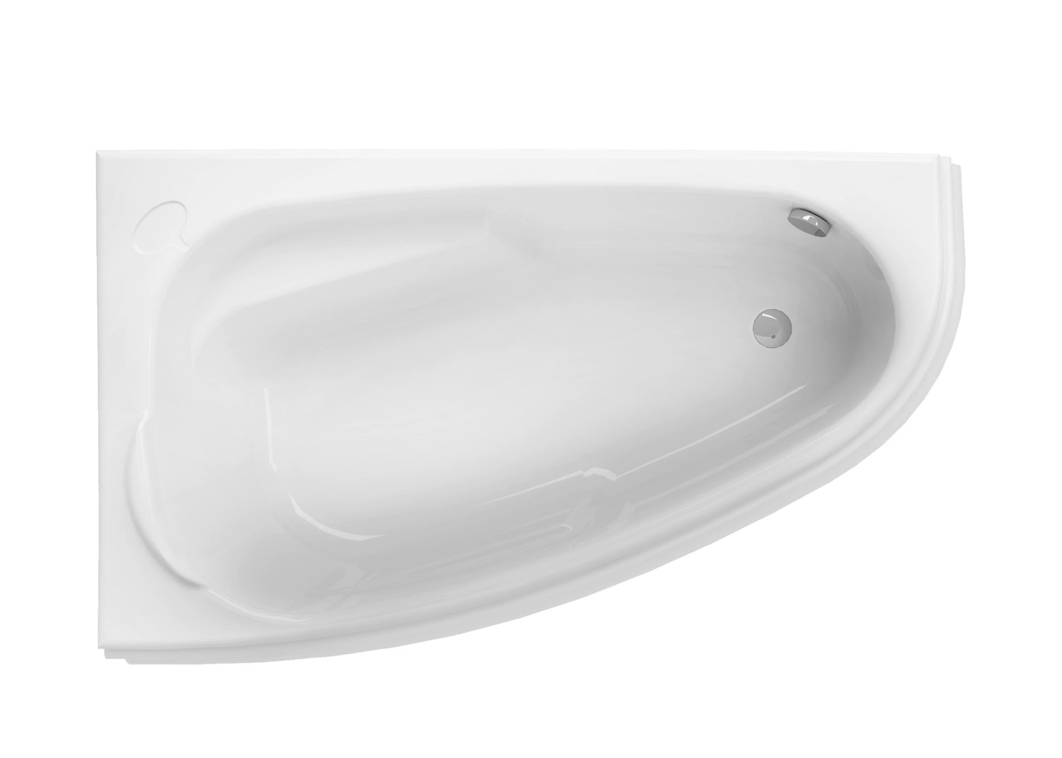 Ванна Cersanit  асимметричная JOANNA NEW 160x95 левая белый (63338) - фото 1