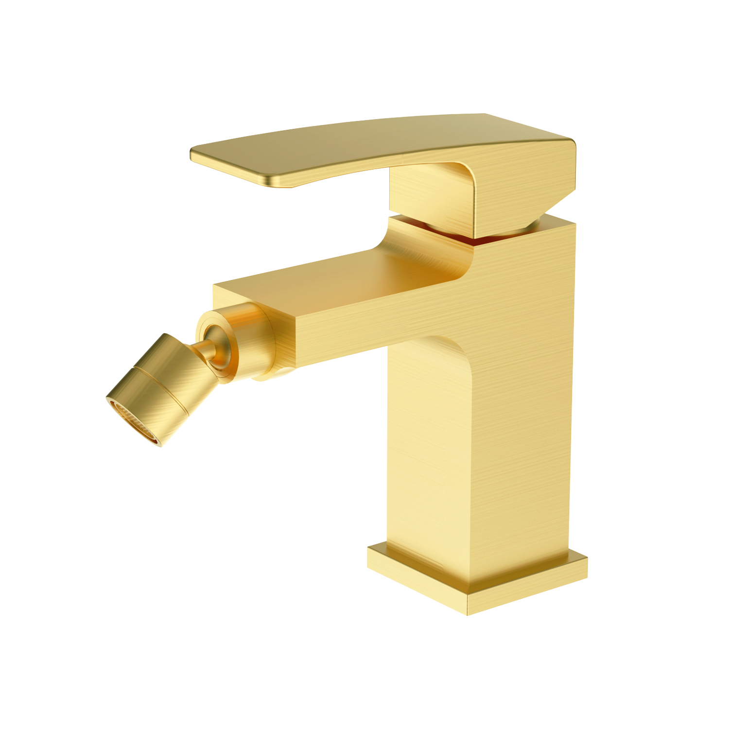 Смеситель Raglo для биде  монолитный, сатин золотой (R01.50.03)