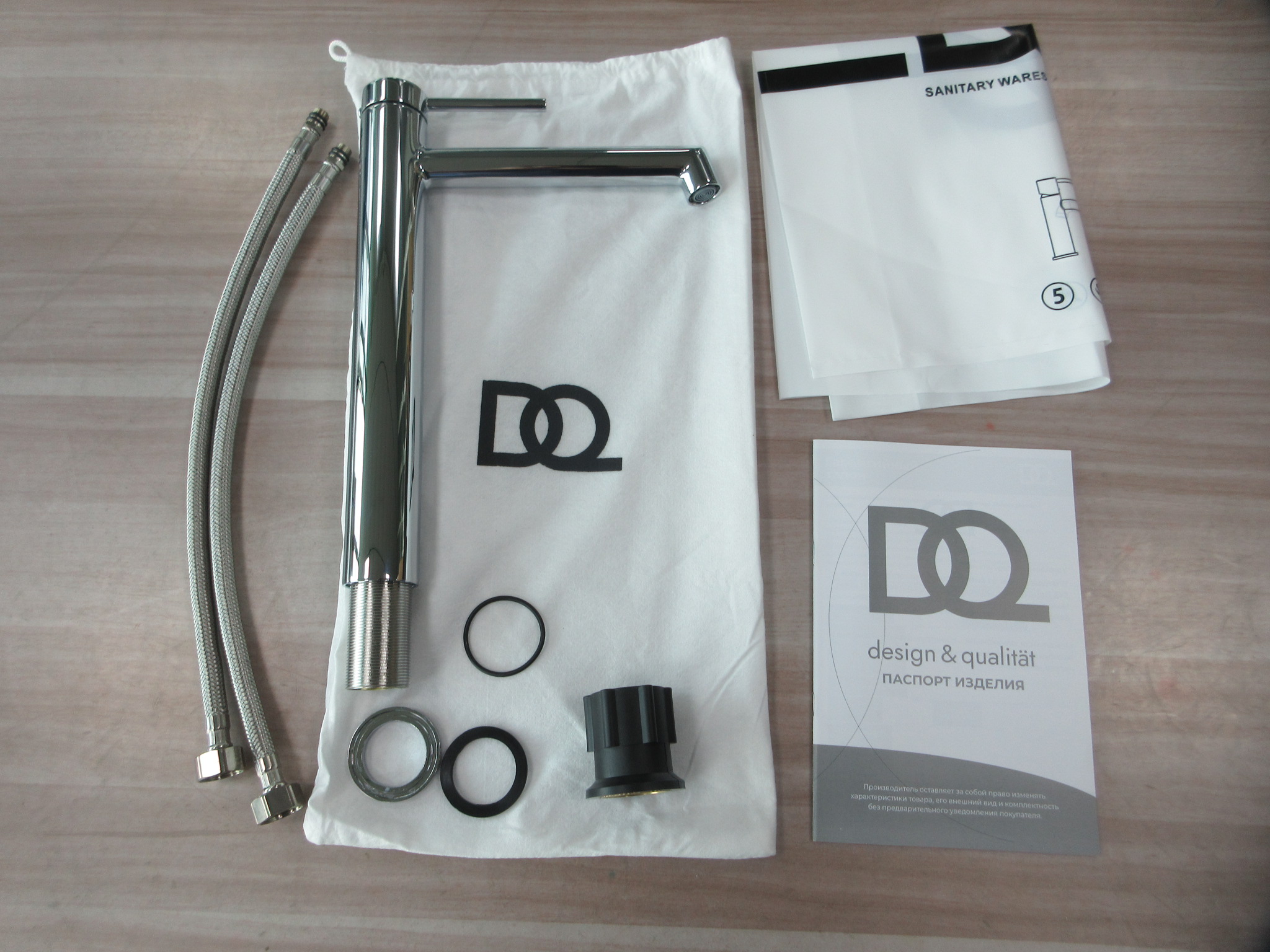 Смеситель для раковины высокий DQ Stuttgart хром (DA1772001) - фото 6