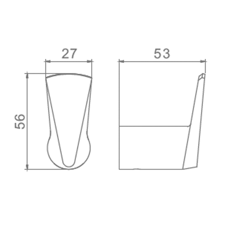 Крючок для полотенец Raglo одинарный, сатин золотой (R307.05.03) - фото 2