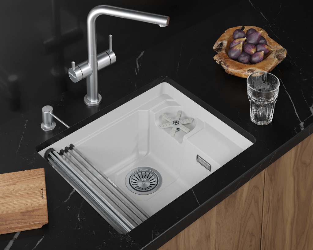 Кухонная мойка GRANULA KITCHEN SPACE RINZER кварц (5505RU, АРКТИК) - фото 2