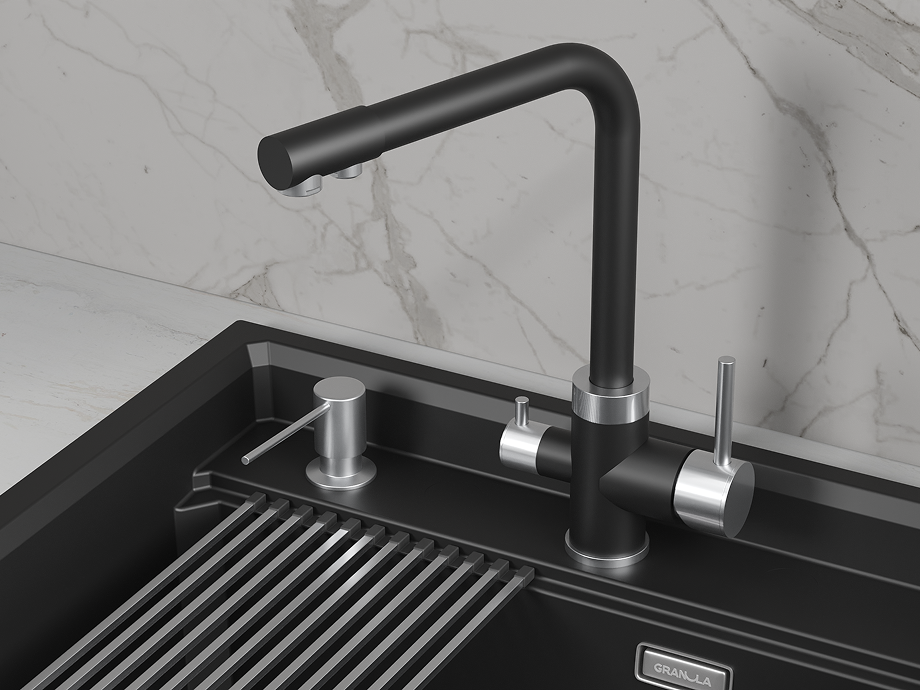 Смеситель для кухни GRANULA (5015, ТУРМАЛИН) - фото 2