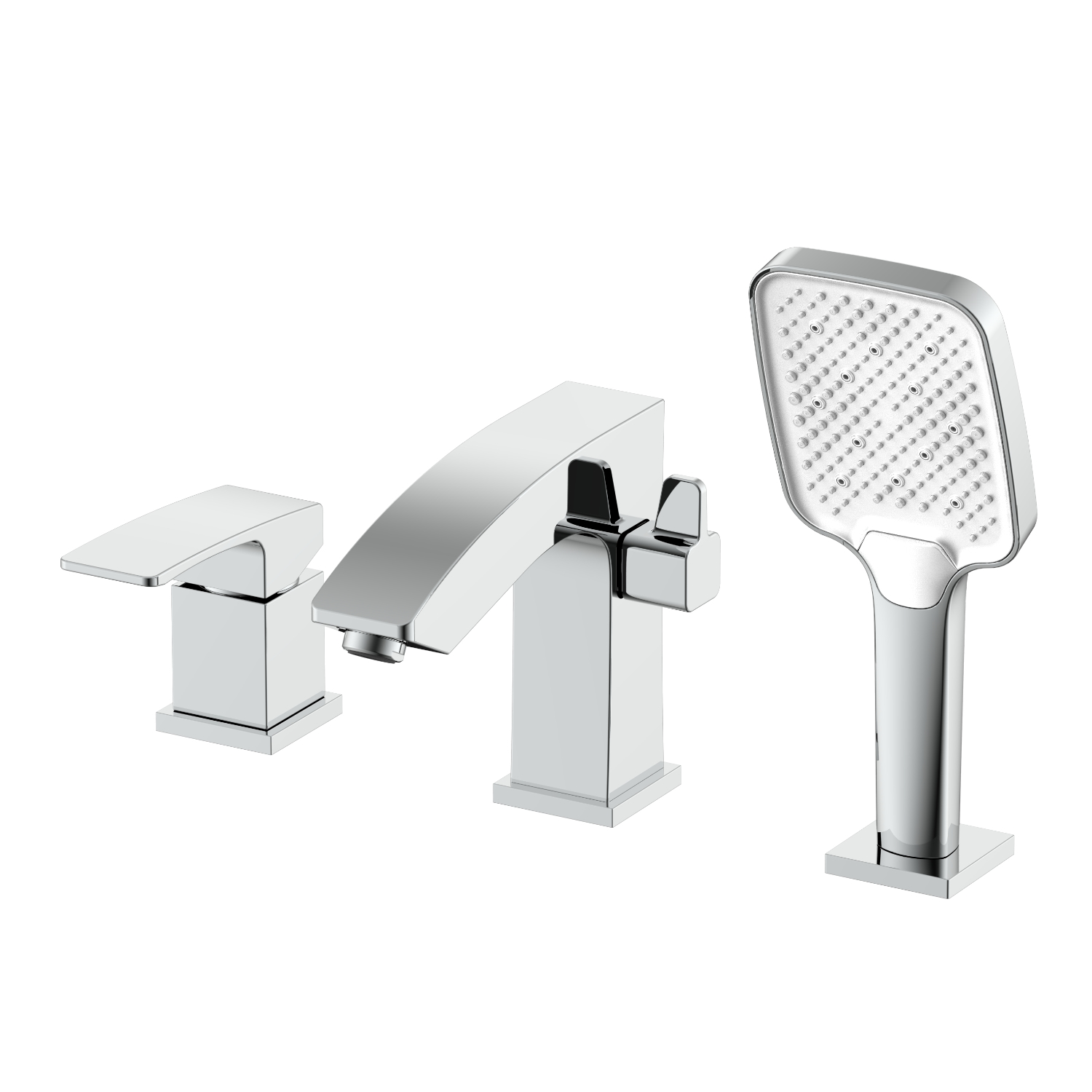 Смеситель Raglo на борт ванны врезной монолитный, хром (R01.31)