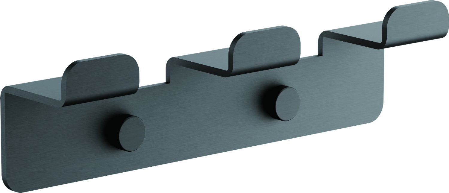 Планка с 3-мя крючками BELZ цвет: оружейная сталь (B9003-3)