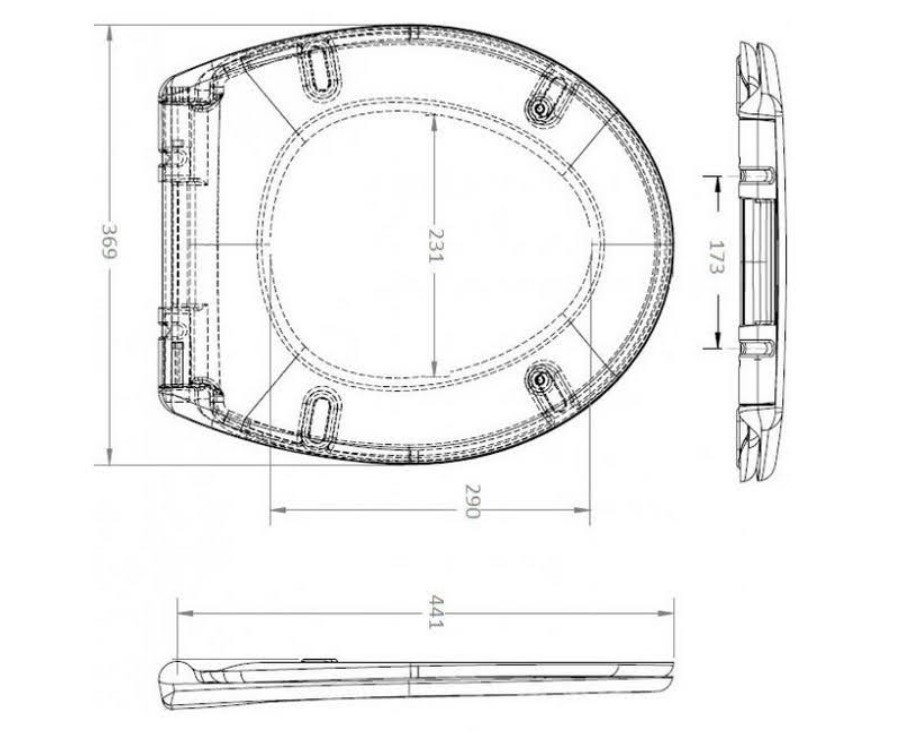 Сидение для унитаза Koller Pool Grace C2 (KPGRC2) Сидение для унитаза Koller Pool Grace C2 (KPGRC2) - фото 2